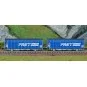 Arnold HN6696 Set of 2 two-axle covered wagons, type K70 Kils, SNCF... HN6696-Arnold HN6696 Set of 2 two-axle covered wagons, type K70 Kils, SNCF, blue livery, freight, N scale
