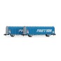 HN6696-Arnold HN6696 Set of 2 two-axle covered wagons, type K70 Kils, SNCF, blue livery, freight, N scale