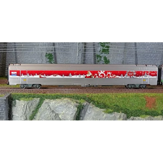 HJ4200-Jouef HJ4200 Set of 3 Coca-Cola Christmas Train Cars (2010)