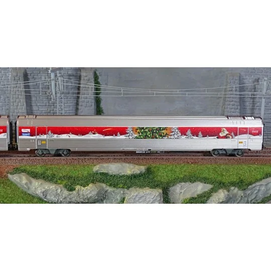 HJ4200-Jouef HJ4200 Set of 3 Coca-Cola Christmas Train Cars (2010)