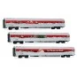 HJ4200-Jouef HJ4200 Set of 3 Coca-Cola Christmas Train Cars (2010)