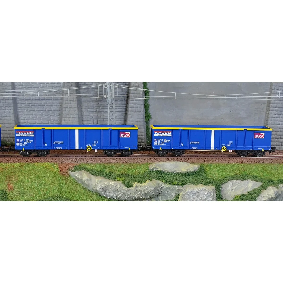 Jouef HJ6293 Set of 3 Eamnos type tipper wagons, SNCF, Nacco - HJ6293