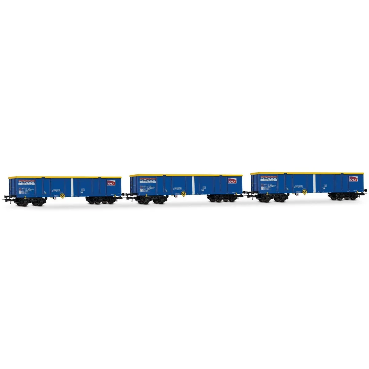 Jouef HJ6293 Set of 3 Eamnos type tipper wagons, SNCF, Nacco - HJ6293