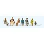 PREISER_12444-Preiser 12444 Personnages, passagers assis 1925-1930