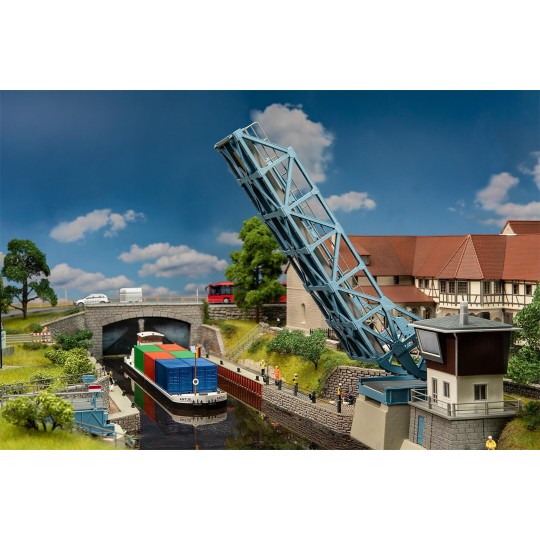 Faller_120506-Faller 120506 Model Kit, Tilting Bridges with Drive