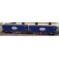 REE Modeles NW288 Container wagon Sggmrss 80 TOUAX, SNCF, 2 contain... NW-288-REE Modeles NW288 Container wagon Sggmrss 80 TOUAX, SNCF, 2 containers CGA-CGM logo World, N - 1/160