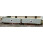 NW-291-REE Modeles NW291 Wagon porte conteneurs Sggmrss 80 TOUAX, SNCF, 2 conteneurs MARFRET, N - 1/160