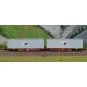 REE Modeles NW291 Container wagon Sggmrss 80 TOUAX, SNCF, 2 MARFRET... NW-291-REE Modeles NW291 Container wagon Sggmrss 80 TOUAX, SNCF, 2 MARFRET containers, N - 1/160