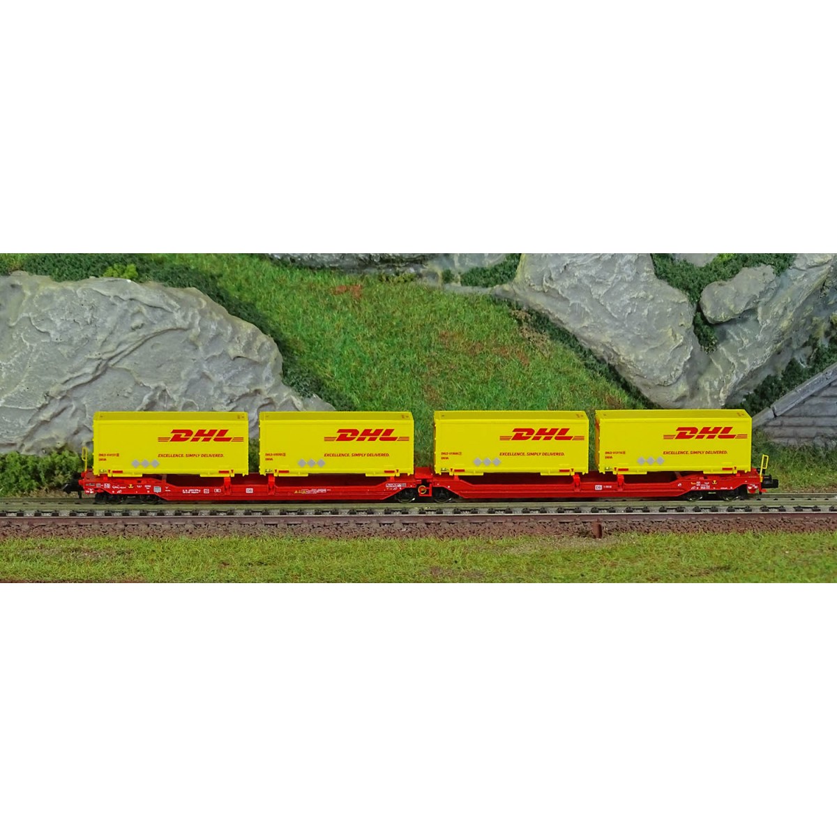 Fleischmann 6660051 Double pocket articulated wagon T3000e, DB AG, ...