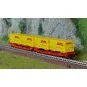 Fleischmann 6660051 Double pocket articulated wagon T3000e, DB AG, ... Fle_6660051-Fleischmann 6660051 Double pocket articulated wagon T3000e, DB AG, loaded with 4 DHL swap bodies, N scale