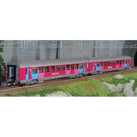 Roco_6200024-Roco 6200024 Set de 2 voitures voyageurs Voitures Corail, SNCF, Ouigo
