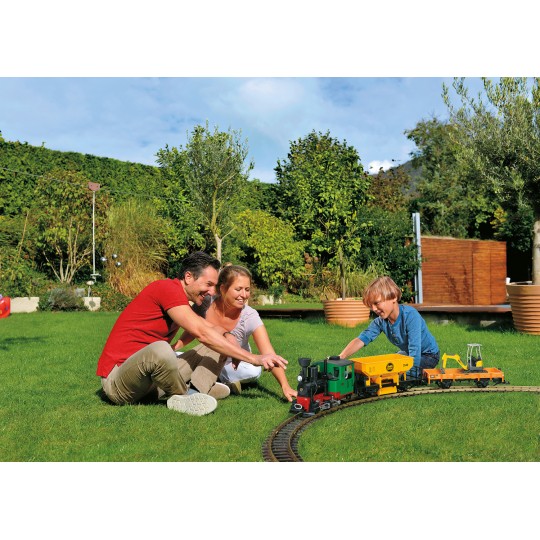 LGB_70403-LGB 70403 Coffret de départ marchandises, avec locomotive vapeur lumière et fumigène, analogique