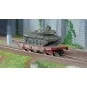 Ree Models WBA029 Rlmmp Tank Transport Wagon, SNCF + AMX 30B Tank -... WBA-029-Ree Models WBA029 Rlmmp Tank Transport Wagon, SNCF + AMX 30B Tank - Flanders