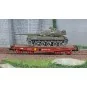 Ree models WBA030 Rlmmp tank transporter wagon, SNCF + AMX 30B tank... WBA-030-Ree models WBA030 Rlmmp tank transporter wagon, SNCF + AMX 30B tank - CHATEAU-THIERRY