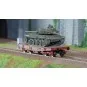 Ree models WBA030 Rlmmp tank transporter wagon, SNCF + AMX 30B tank... WBA-030-Ree models WBA030 Rlmmp tank transporter wagon, SNCF + AMX 30B tank - CHATEAU-THIERRY