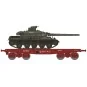 Ree models WBA032 Tank Carrier Wagon Rlmmp, SNCF + Char AMX 30B - P... WBA-032-Ree models WBA032 Tank Carrier Wagon Rlmmp, SNCF + Char AMX 30B - PROVENCE