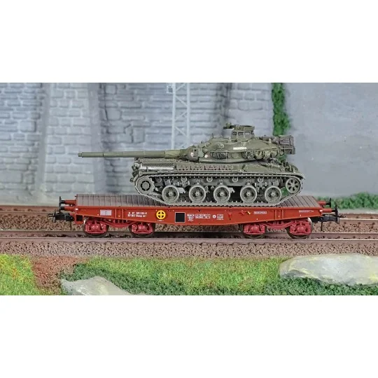WBA-032-Ree modeles WBA032 Wagon Porte-char Rlmmp, SNCF + Char AMX 30B - PROVENCE