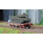WBA-032-Ree models WBA032 Tank Carrier Wagon Rlmmp, SNCF + Char AMX 30B - PROVENCE