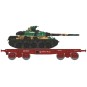 WBA-033-Ree models WBA033 Rlmmp Tank Transport Wagon, SNCF + AMX 30B Tank - TURENNE