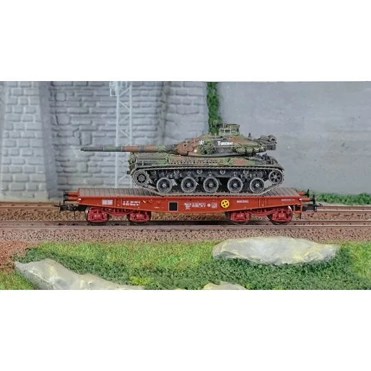 WBA-033-Ree modeles WBA033 Wagon Porte-char Rlmmp, SNCF + Char AMX 30B - TURENNE
