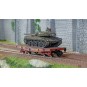 WBA-033-Ree modeles WBA033 Wagon Porte-char Rlmmp, SNCF + Char AMX 30B - TURENNE