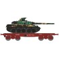 WBA-035-Ree models WBA035 Rlmmp tank transporter wagon, SNCF + AMX 30B tank - DU BREUIL