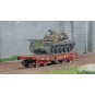 WBA-036-Ree models WBA036 Rlmmp tank transporter wagon, SNCF + AMX 30B tank - ULM