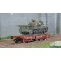 Ree models WBA036 Rlmmp tank transporter wagon, SNCF + AMX 30B tank... WBA-036-Ree models WBA036 Rlmmp tank transporter wagon, SNCF + AMX 30B tank - ULM