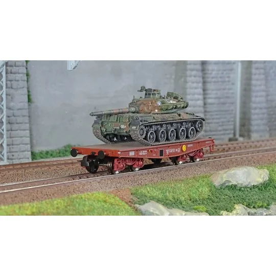 WBA-037-Ree modeles WBA037 Wagon Porte-char Rlmmp, SNCF + Char AMX 30B - LA MARNE