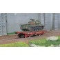 WBA-037-Ree models WBA037 Rlmmp tank transporter wagon, SNCF + AMX 30B tank - LA MARNE
