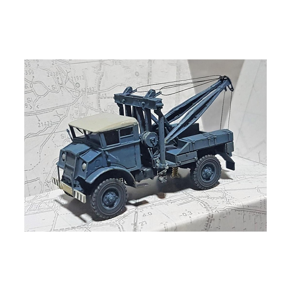 REE Models CB 055 White and Blue 3T Chevrolet Truck - CB-055