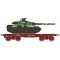 WBA-038-Ree modeles WBA038 Wagon Porte-char Rlmmp, SNCF + Char AMX 30B - COLMAR