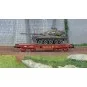 WBA-038-Ree modeles WBA038 Wagon Porte-char Rlmmp, SNCF + Char AMX 30B - COLMAR