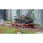 WBA-038-Ree models WBA038 Rlmmp tank transporter wagon, SNCF + AMX 30B tank - COLMAR