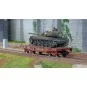WBA-038-Ree models WBA038 Rlmmp tank transporter wagon, SNCF + AMX 30B tank - COLMAR