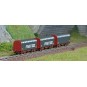 AZAR_W03-FRP-Azar W03-FRP Set de 3 wagons courts bâchés à bogies, SNCF, FRET, échelle Z