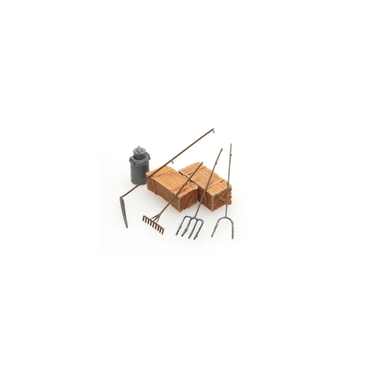 Artitec 387.281 Farm tools, milk can, straw bales - Arti_387.281 Artitec 387.281 Farm tools, milk can, straw bales - Arti_387.281