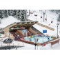 FALLER_134005-Faller 134005 Model Kit, Artificial Ice Rink with Animated Figures