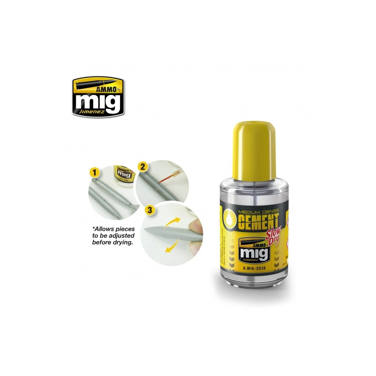Polyester Medium Cement Glue (30ml) Mig - A.MIG-2038