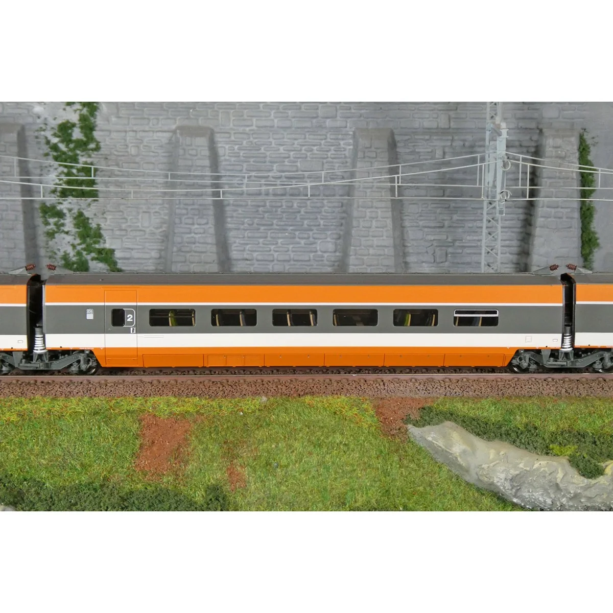 Ree Modeles TGV004S Set of 7 elements TGV WORLD RECORD 380Km/h No. ...