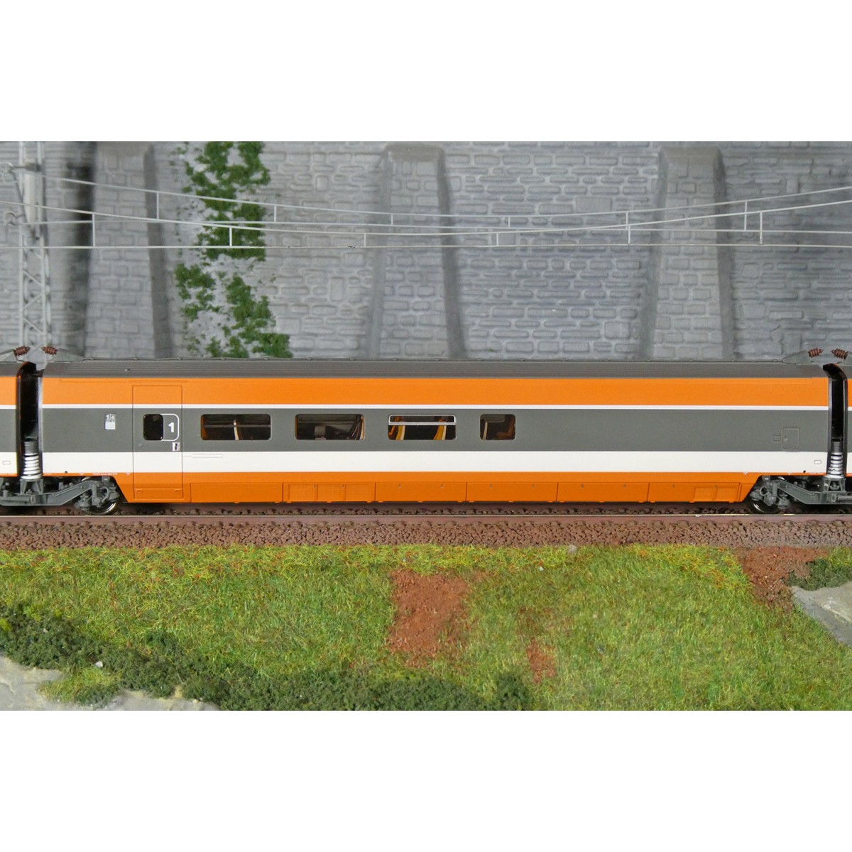 Ree Modeles TGV004S Set of 7 elements TGV WORLD RECORD 380Km/h No. ...