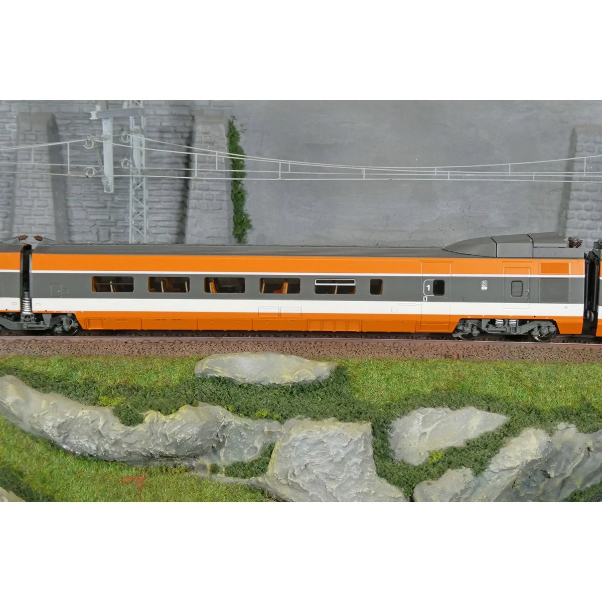 Ree Modeles TGV004S Set of 7 elements TGV WORLD RECORD 380Km/h No. ...