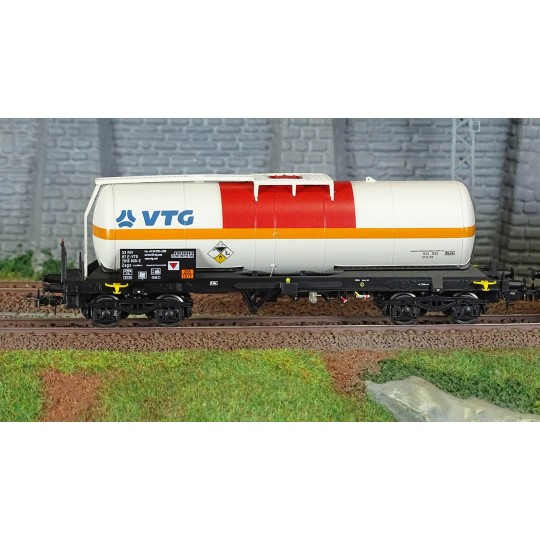 HJ6250-Jouef HJ6250 Set of 2 bogie tank wagons, chlorine transport, VTG + Ermewa, SNCF