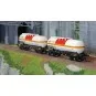 Jouef HJ6250 Set of 2 bogie tank wagons, chlorine transport, VTG + ... HJ6250-Jouef HJ6250 Set of 2 bogie tank wagons, chlorine transport, VTG + Ermewa, SNCF