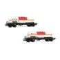 Jouef HJ6250 Set of 2 bogie tank wagons, chlorine transport, VTG + ... HJ6250-Jouef HJ6250 Set of 2 bogie tank wagons, chlorine transport, VTG + Ermewa, SNCF