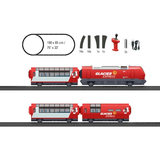 Marklin_29348-Marklin 29348 "Glacier Express" Starter Set - My World