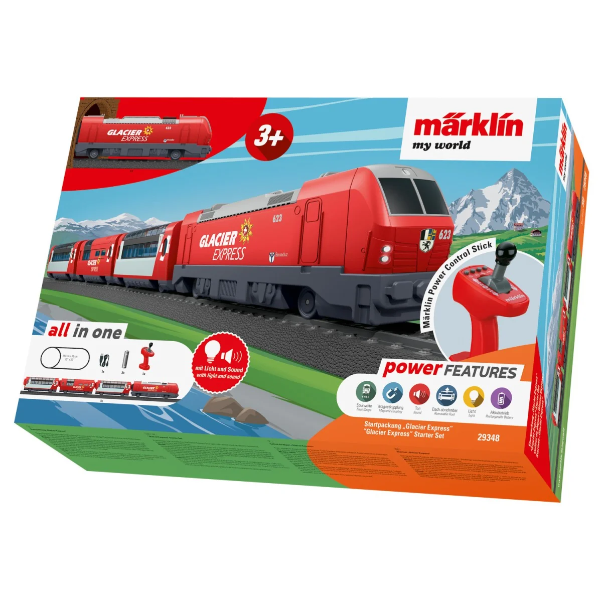 Marklin 29348 "Glacier Express" Starter Set - My World