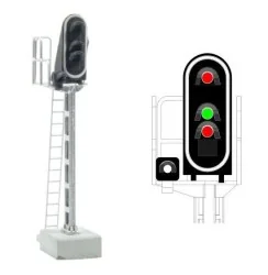 MAFEN 413204 Signal principal 4 feux LED (rouge/vert/rouge/blanc), SNCF, échelle N MAFEN MAFEN_413204 - 1