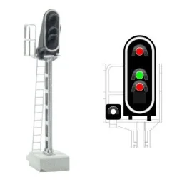 MAFEN 413204 Main signal with 4 LED lights (red/green/red/white), S...