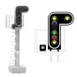 MAFEN_413210-MAFEN 413210 Main signal with 7 LED lights (double yellow/violet/green/red/yellow/white), SNCF, N scale